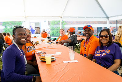 Clemson Family attending Spring Family Weekend 2023