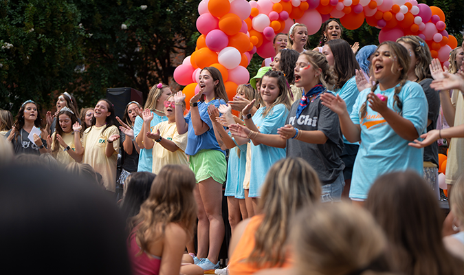 Students at Clemson FSL Bid Day 2022