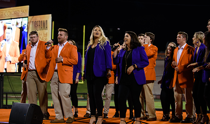 Students perform during Tigerama in 2019