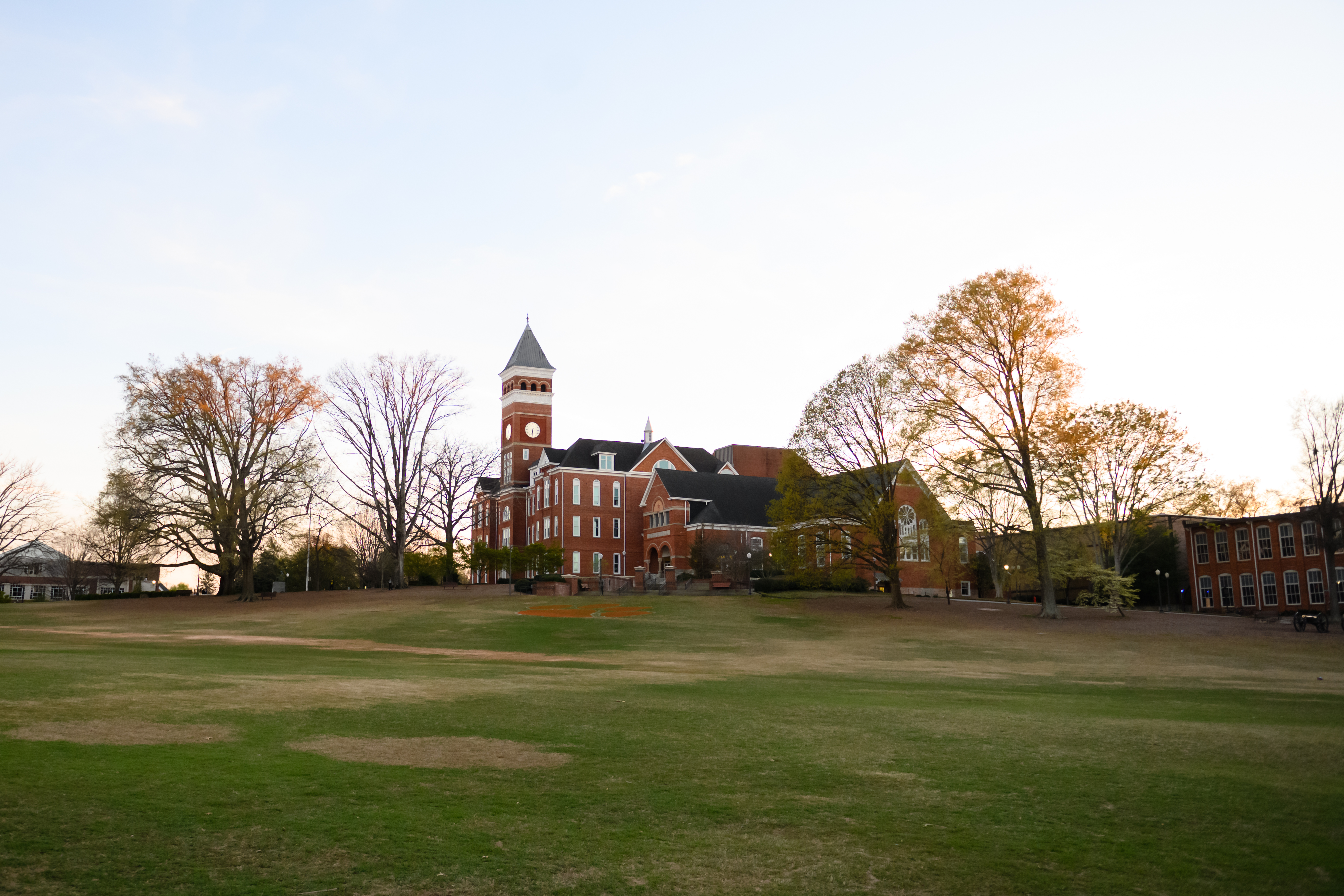 Old Main over Bowman Field
