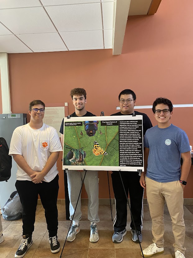 Students presenting their final project