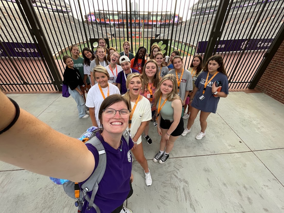 Students taking a selfie