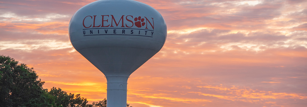 Web Banner – Clemson water tower