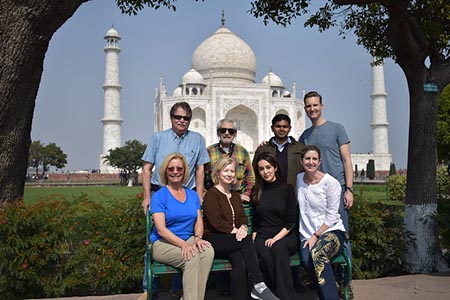 Tigers United Group in front of Taj Majhal