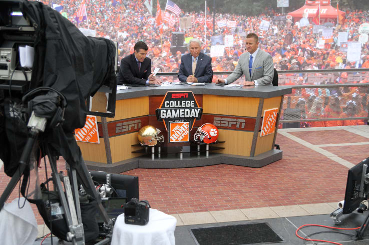 ESPN College Gameday panel on Bowman Field 
