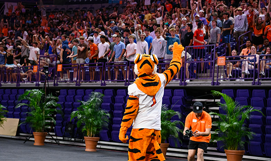 Clemson Tiger Mascot at convocation 2024