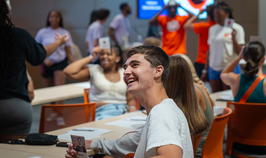 Students attending Clemson Leader Day at Clemson University, South Carolina