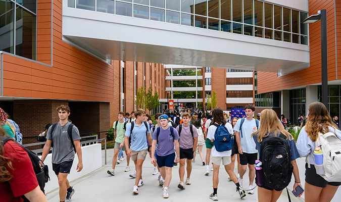 First day of Class at Clemson University, South Carolina