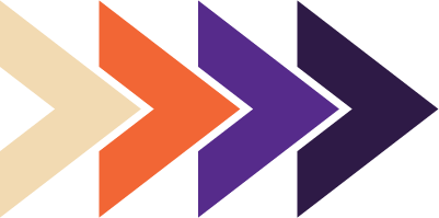 four arrows of varying color