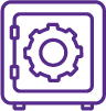 Cog on vault icon